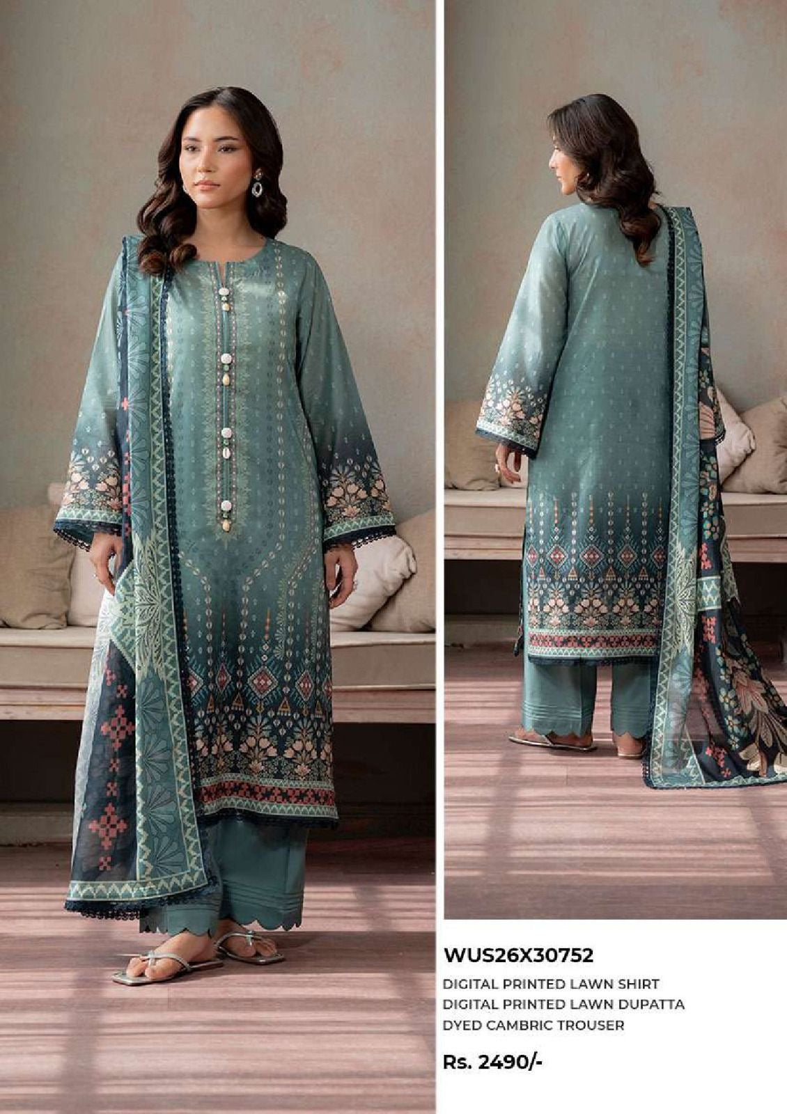 Zellbury | Unstitch 3 Pc Printed lawn Collection