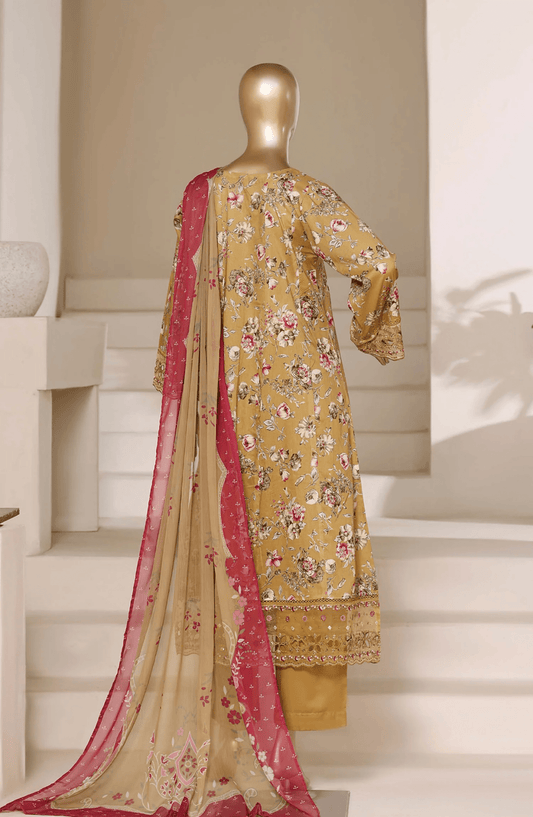 Sada Bahar | Stitched Embroidered Lawn Frocks – Premium Summer Dresses - BarerahFabrics