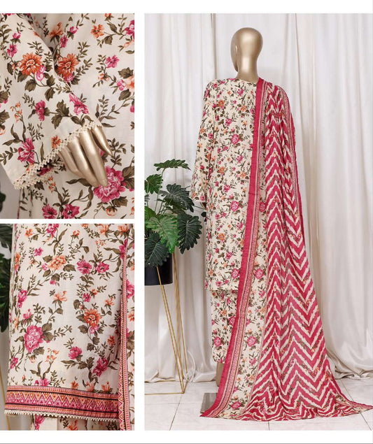 Bin Saeed | Stitched 3pc Printed Khaddar Collection