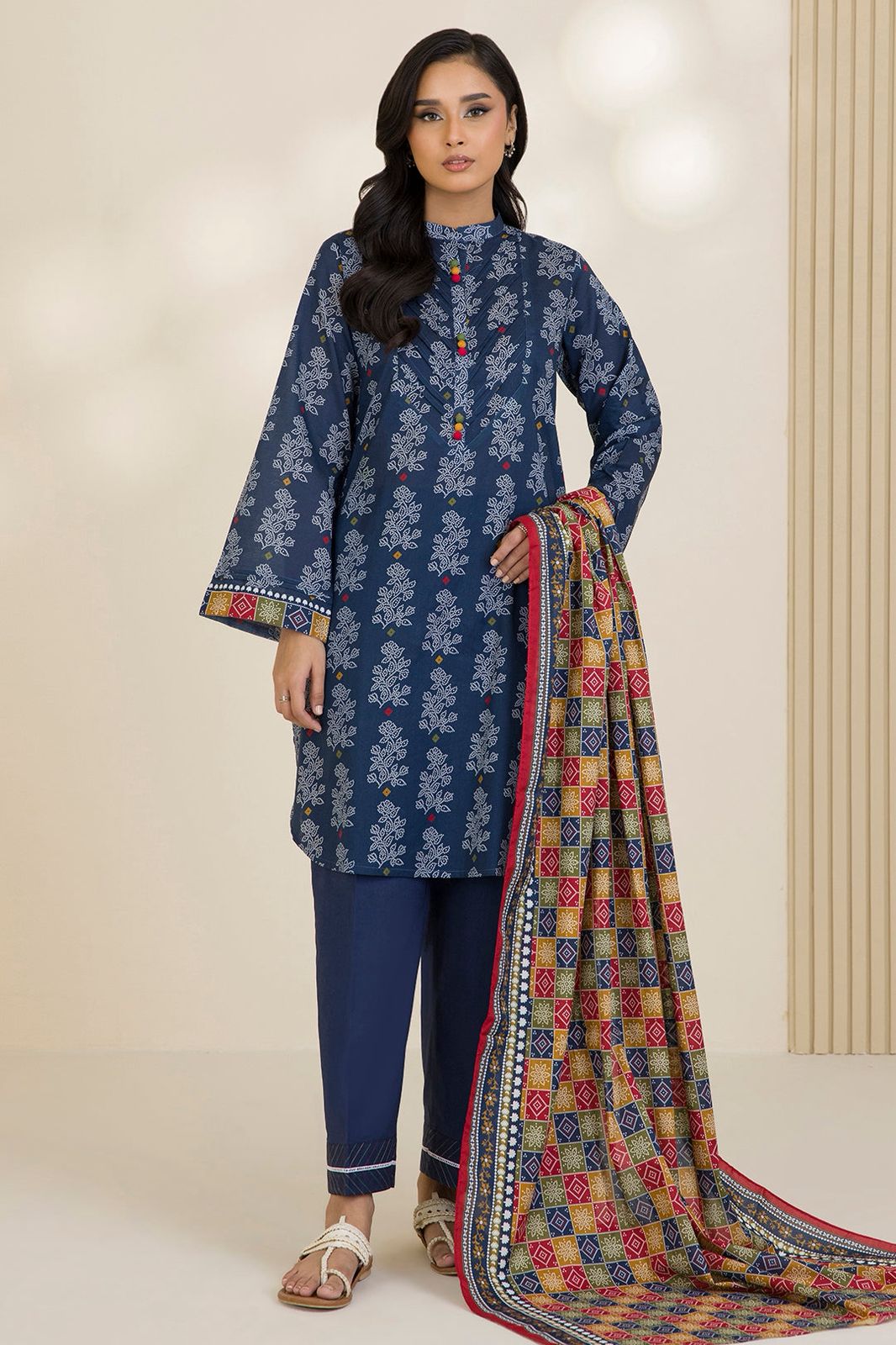 ZELLBURY | Unstitched 3PC Printed Cotton