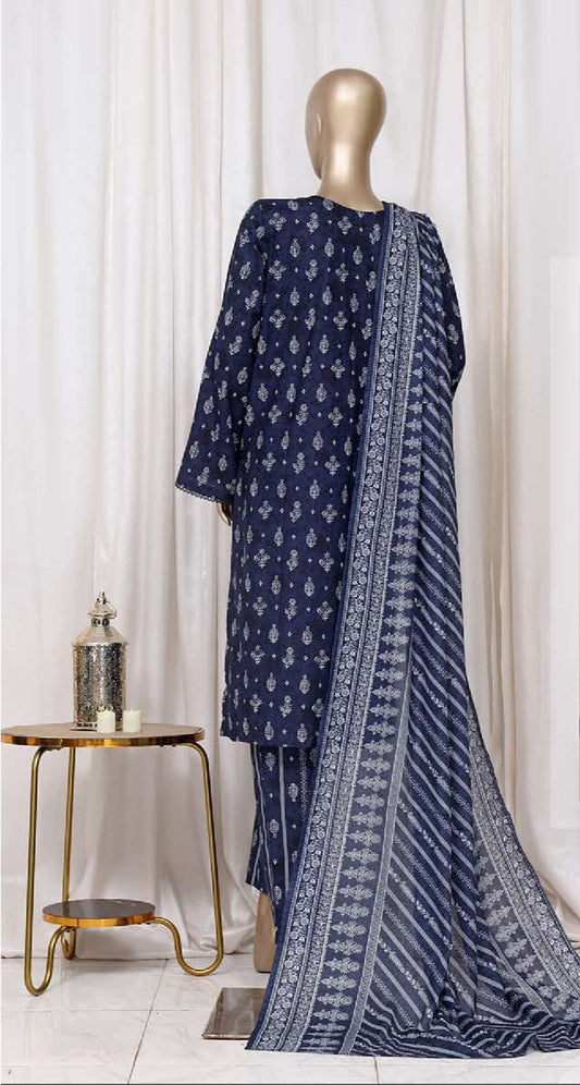 Bin Saeed | Stitched 3pc Printed Cotton Collection