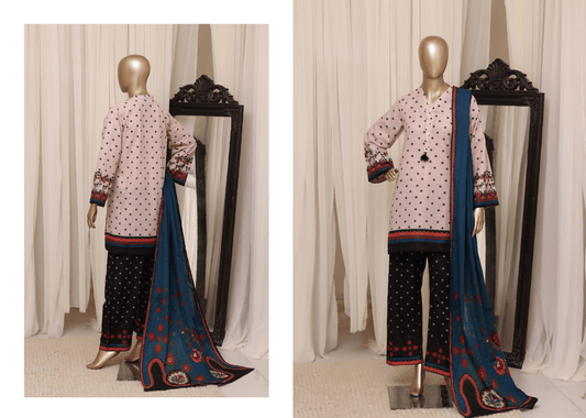 Sada Bahar | Stitched Printed Short Shirt Khaddar With Flapper Trouser - BarerahFabrics