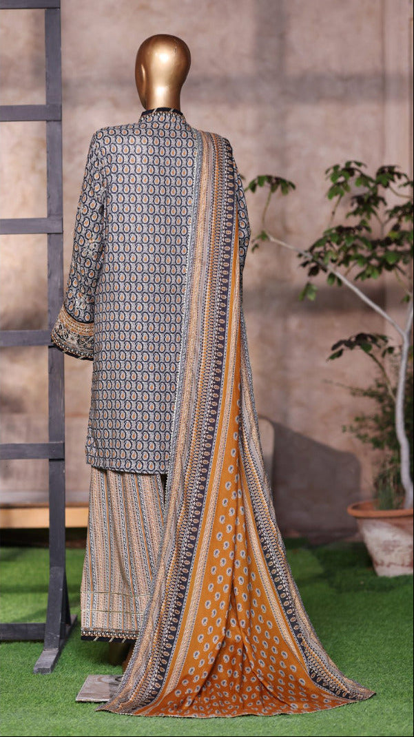 Bin Saeed | Stitched 3 Piece Luxury Embroidered Chikankari Cotton Collection