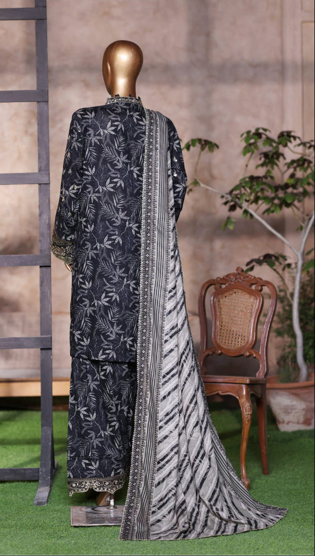 Bin Saeed | Stitched 3 Piece Luxury Embroidered Chikankari Cotton Collection
