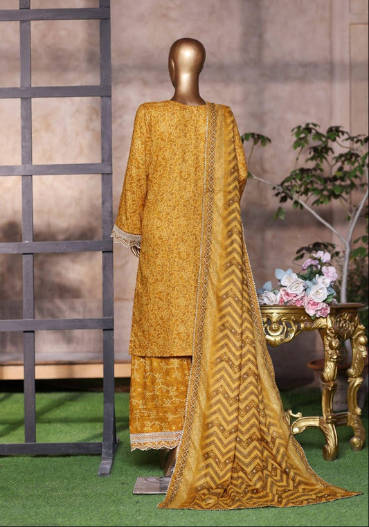 Bin Saeed | Stitched 3 Piece Luxury Embroidered Chikankari Cotton Collection - BarerahFabrics