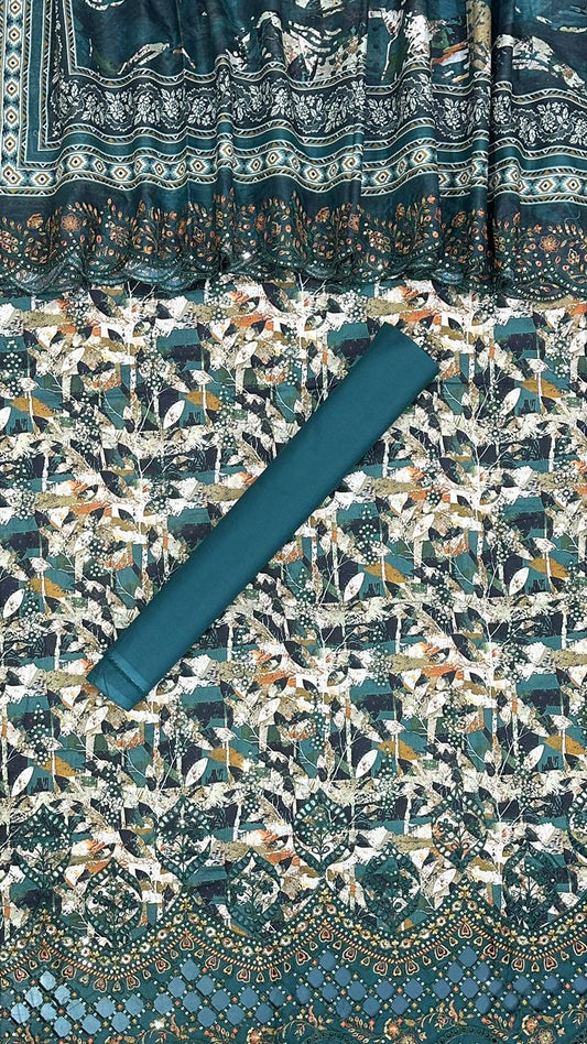 Bin Saeed | Unstitched 3-Piece Embroidered Cotton