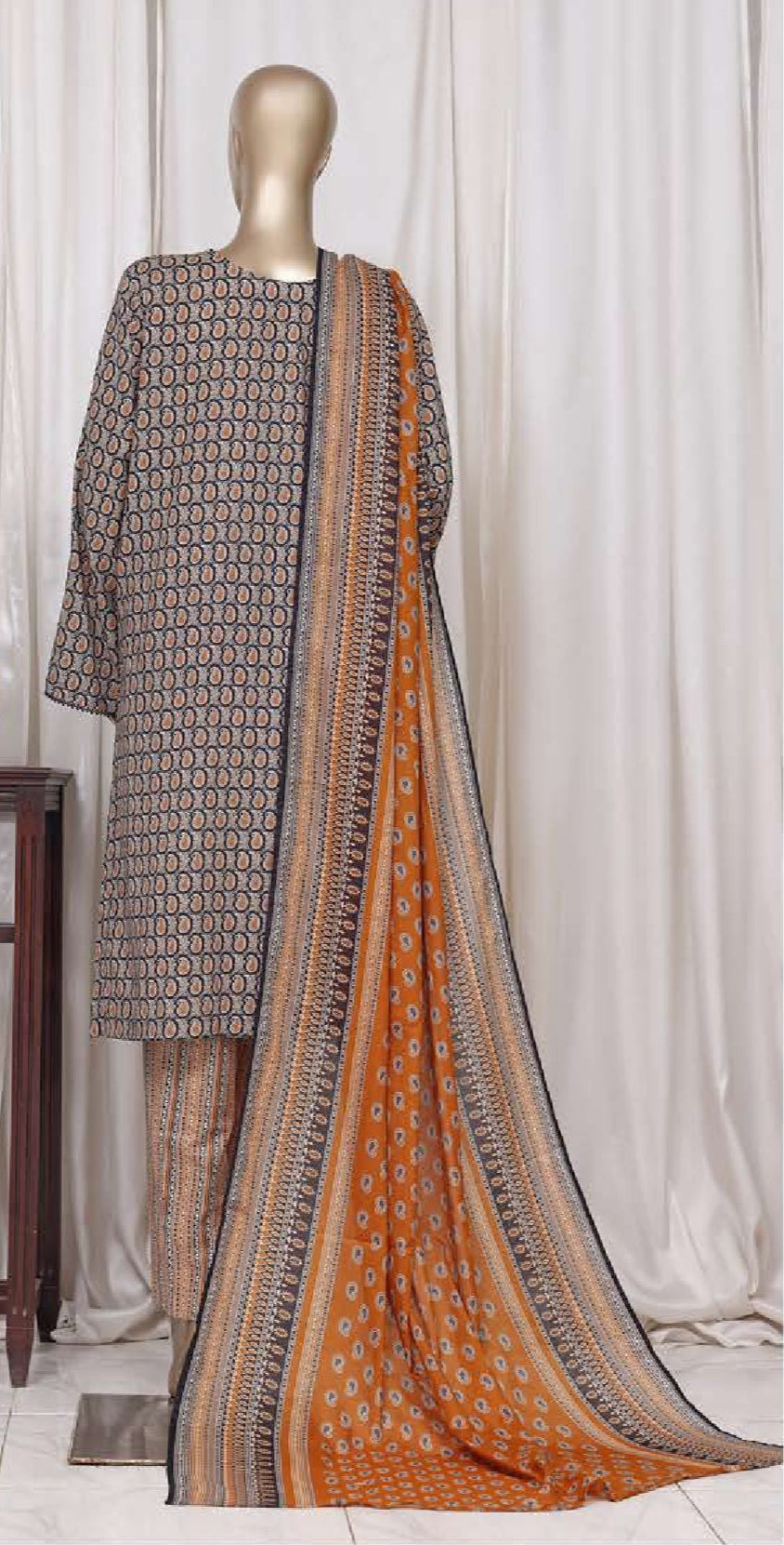 Bin Saeed | Stitched 3pc Printed Cotton Collection