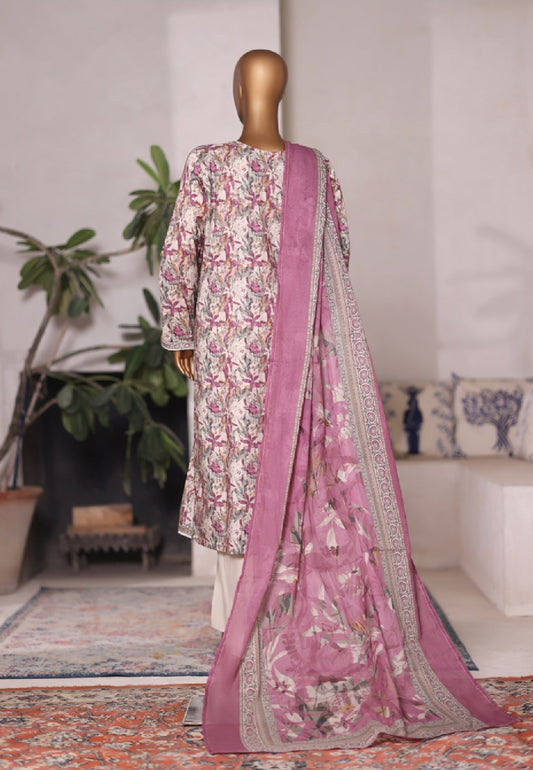 Bin Saeed | Stitched 3pc Printed Cotton Collection