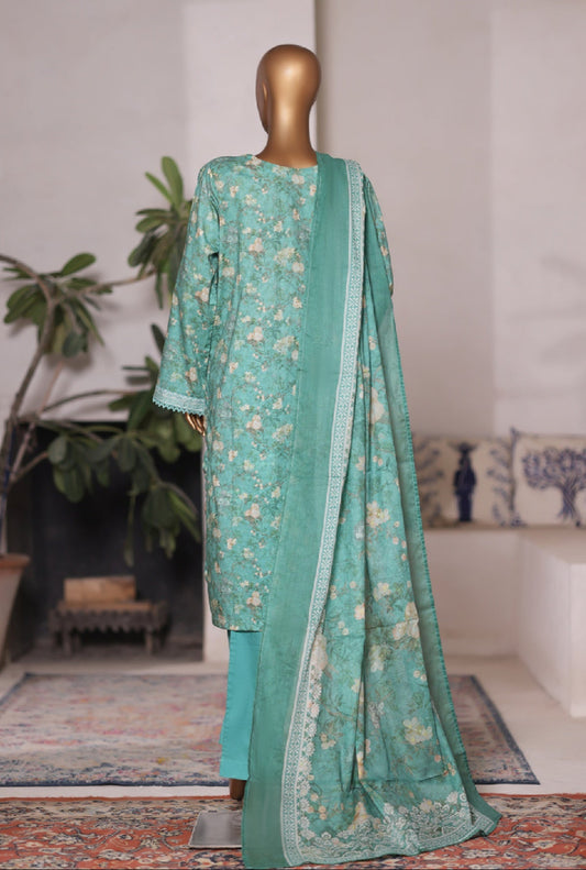 Bin Saeed | Stitched 3pc Printed Cotton Collection