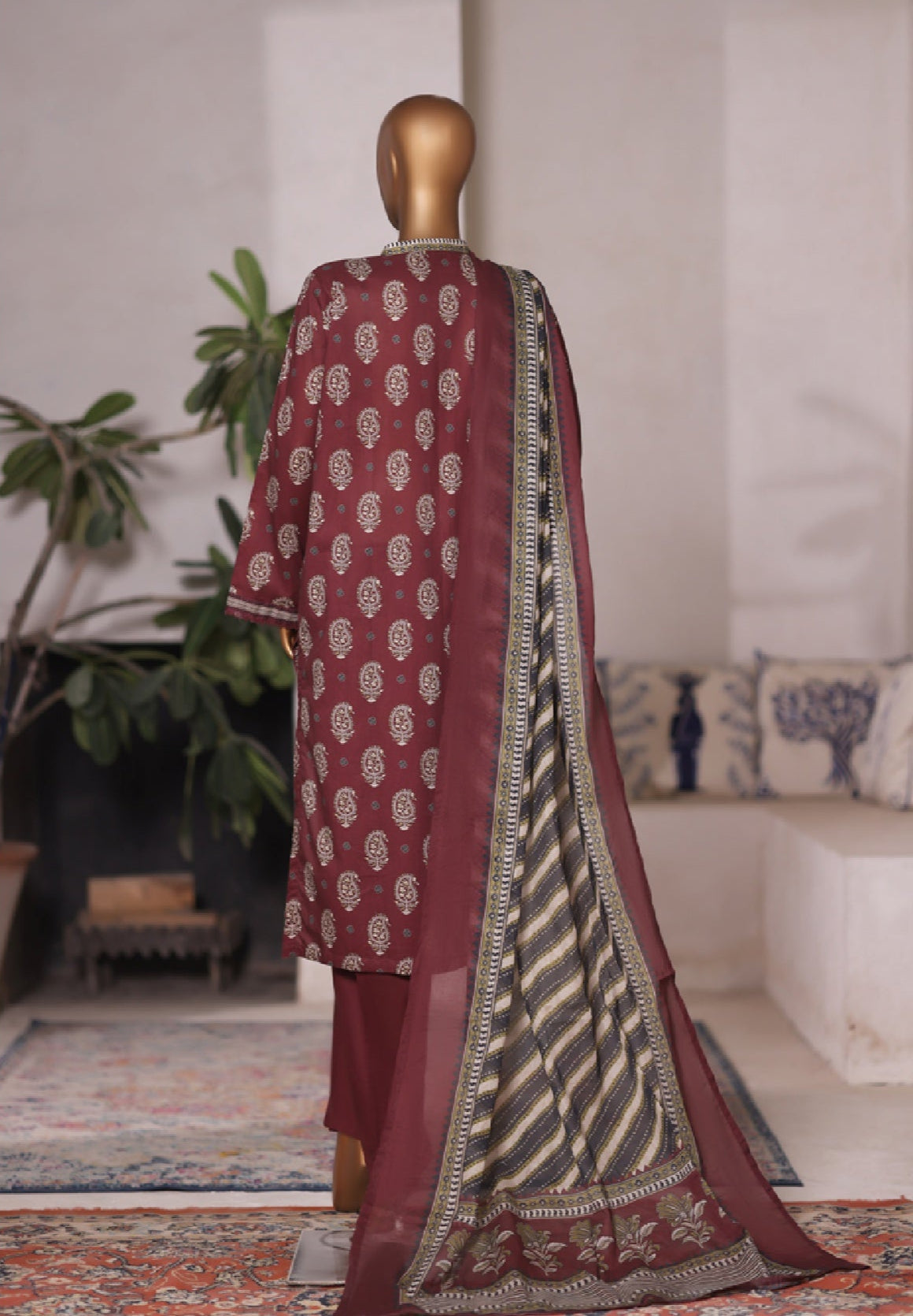 Bin Saeed | Stitched 3pc Printed Cotton Collection