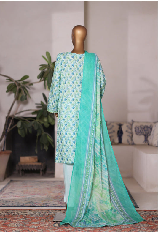 Bin Saeed | Stitched 3pc Printed Cotton Collection