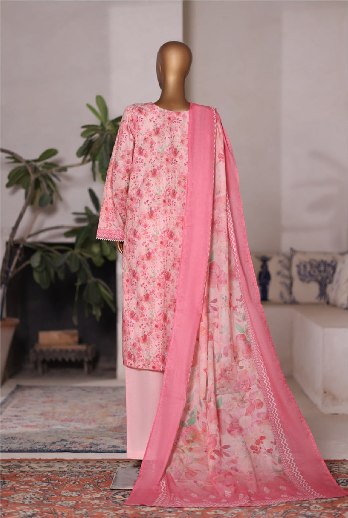 Bin Saeed | Stitched 3pc Printed Cotton Collection