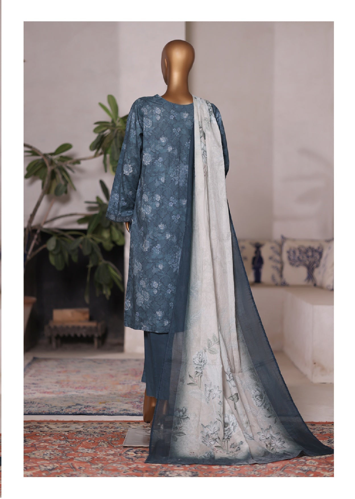 Bin Saeed | Stitched 3pc Printed Cotton Collection