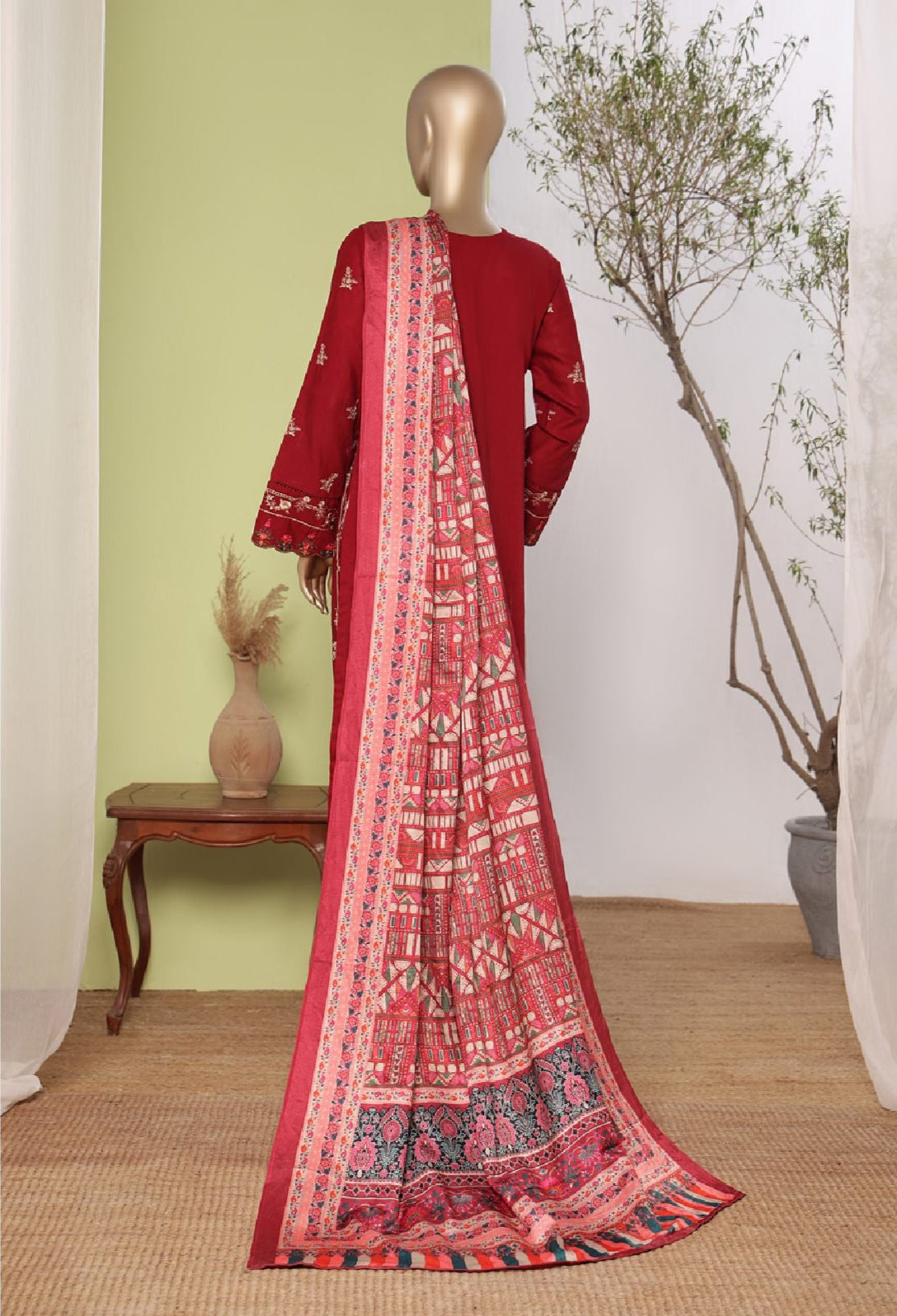 Bin Saeed | Stitched 3pc Embroidered Khaddar Latest Collection