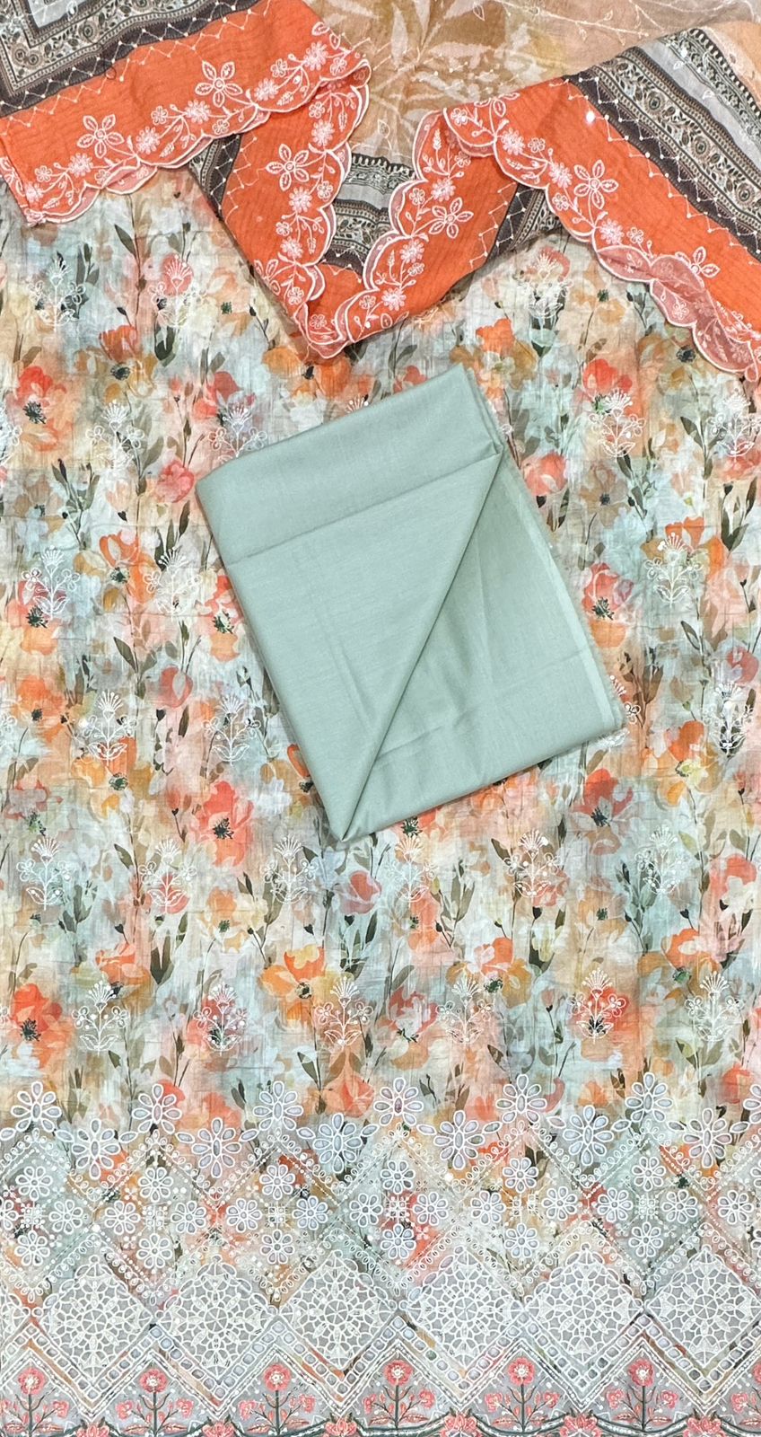 Bin Saeed| Unstitched 3PC Embroidered Cotton Collection