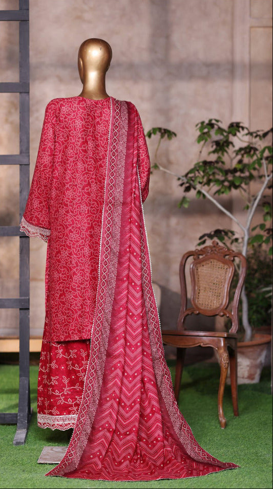 Bin Saeed | Stitched 3 Piece Luxury Embroidered Chikankari Cotton Collection
