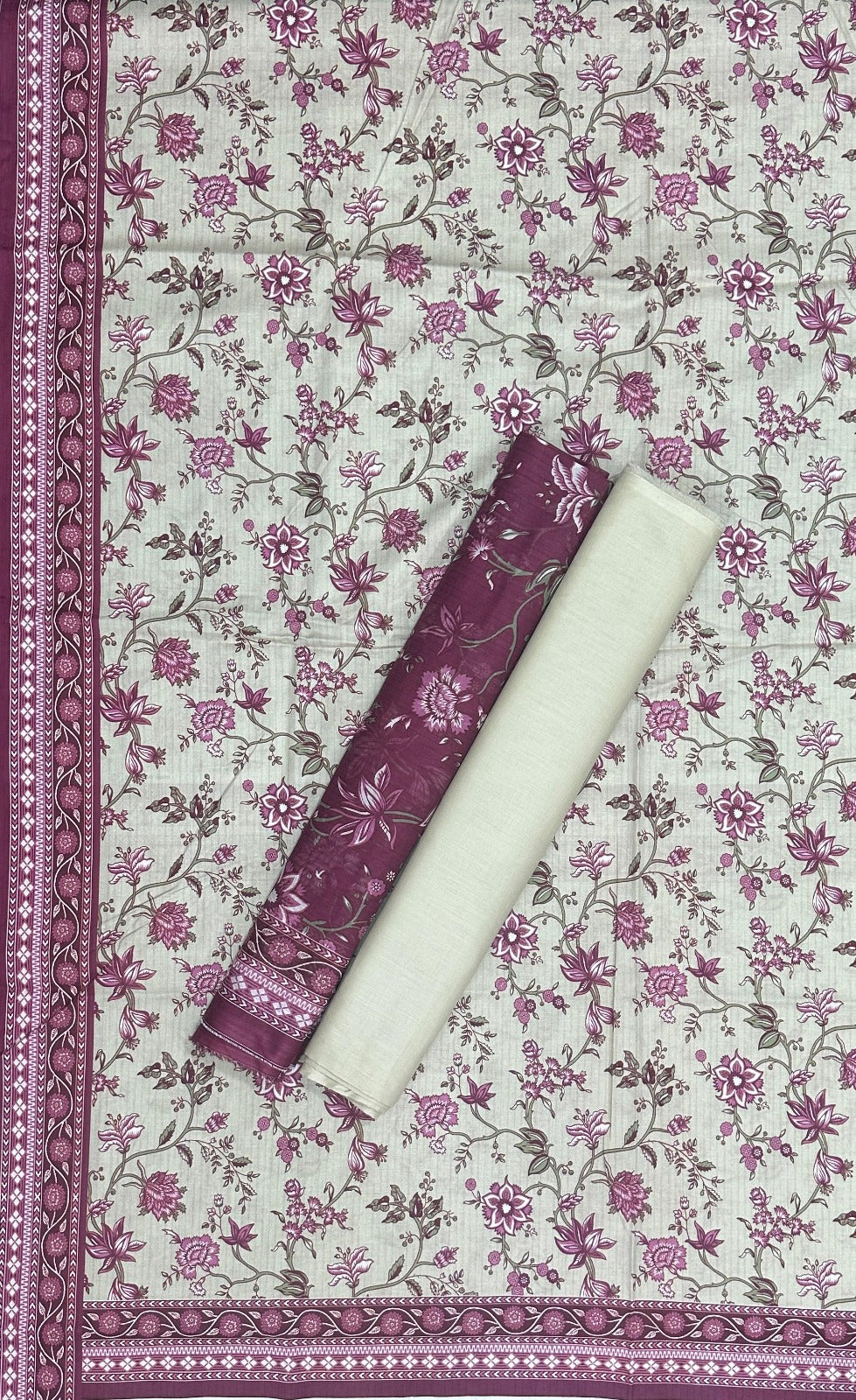 Bin Saeed | Unstitched 3PC Printed Cotton Suit