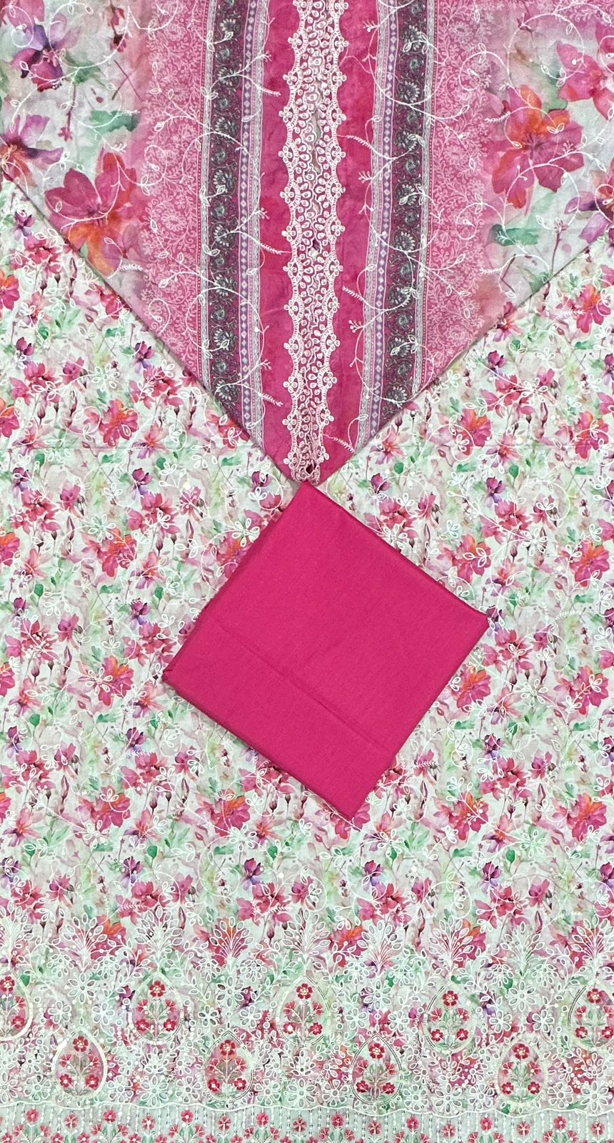 Bin Saeed| Unstitched 3PC Embroidered Cotton Collection