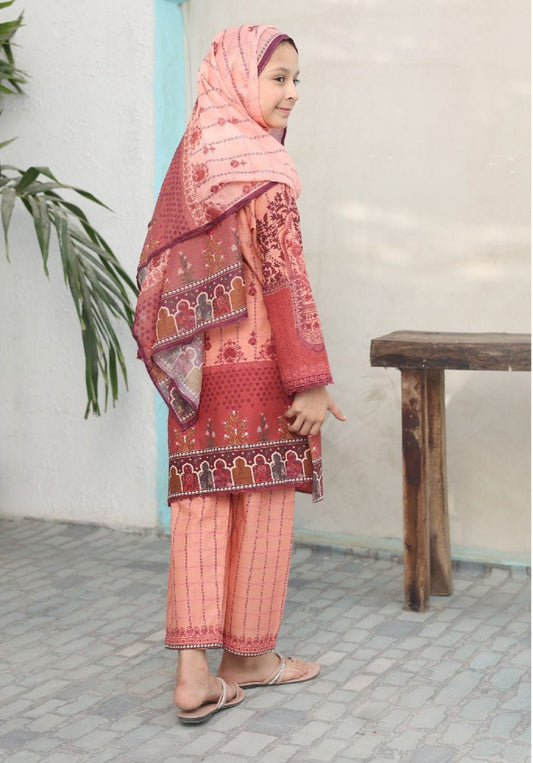 Oswah | Shifa Mid Summer Printed Kidz Collection - BarerahFabrics