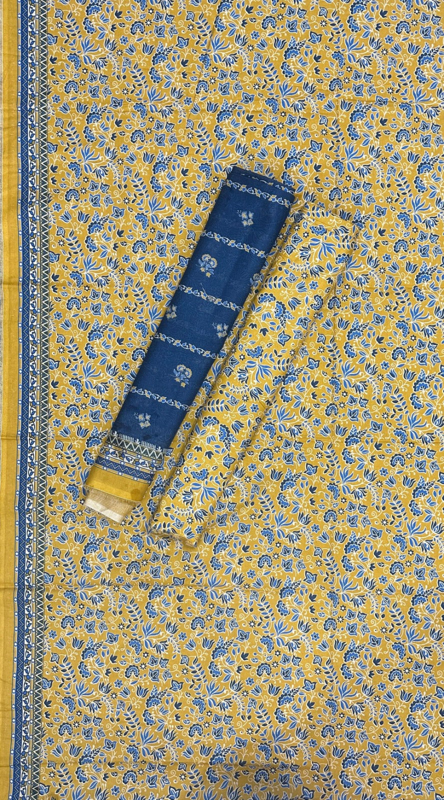 Bin Saeed | Unstitched 3PC Printed Cotton Suit