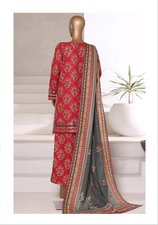 Sada Bahar | Stitched 3pc Malika Khaddar Embroidered Collection