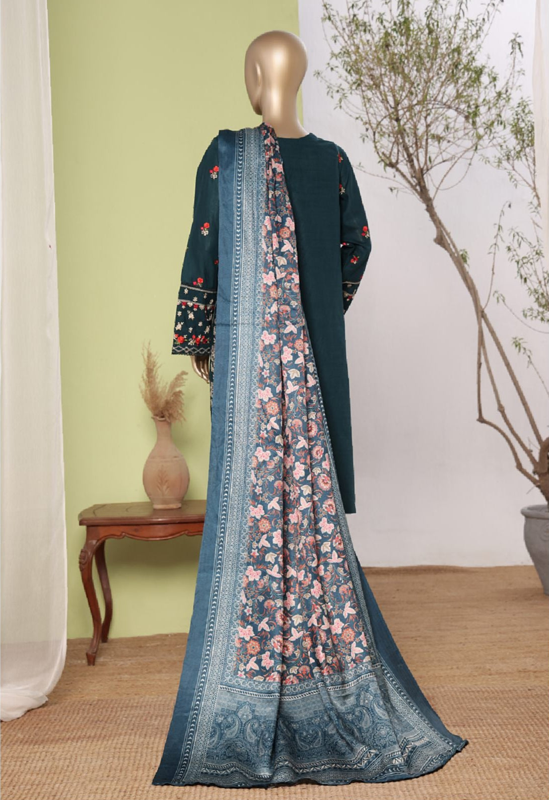 Bin Saeed | Stitched 3pc Embroidered Khaddar Latest Collection