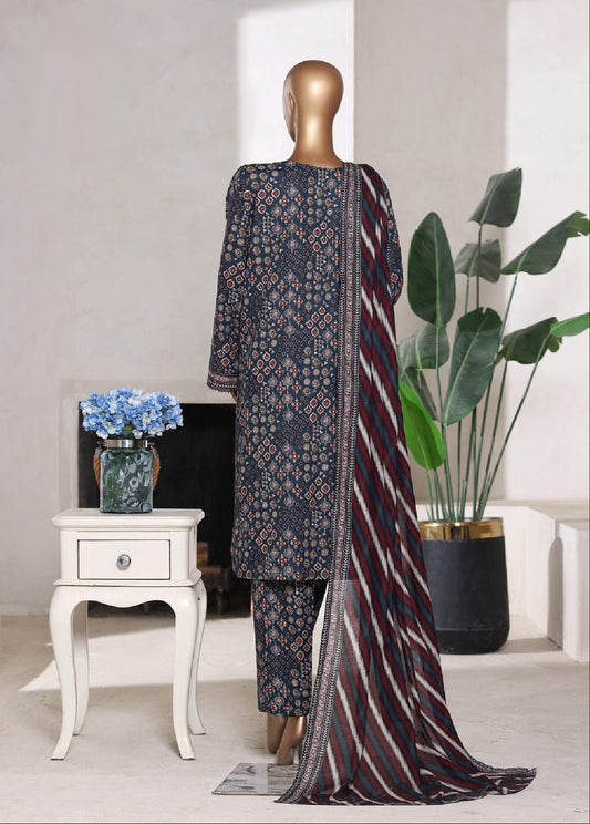 Bin Saeed | Stitched 3pc Printed Cotton Collection
