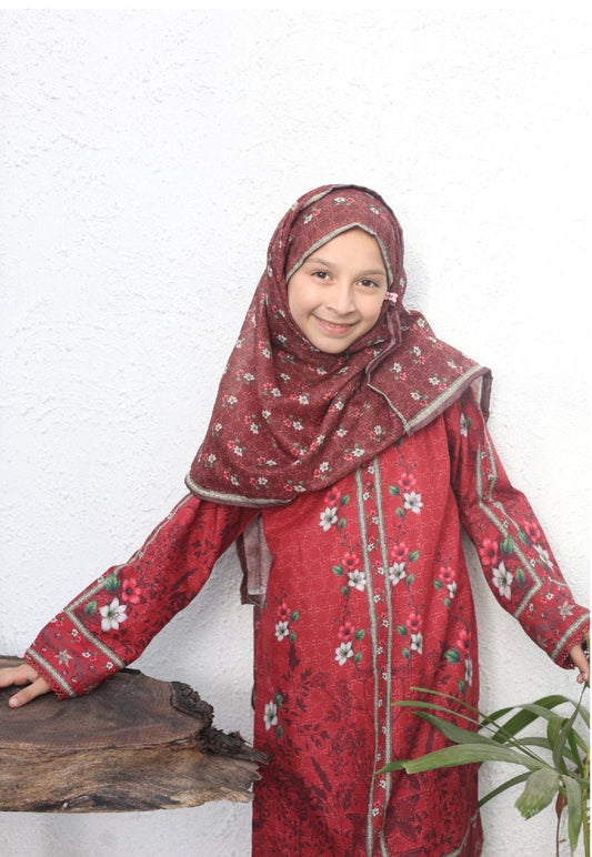 Oswah | Shifa Mid Summer Printed Kidz Collection - BarerahFabrics