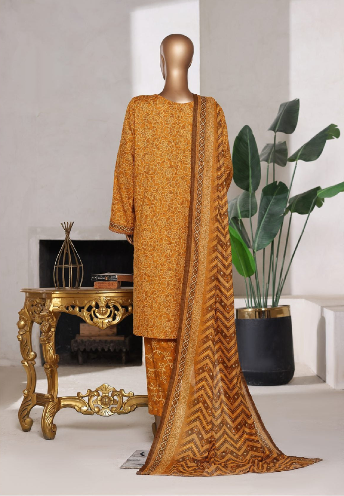 Bin Saeed | Stitched 3pc Printed Cotton Collection