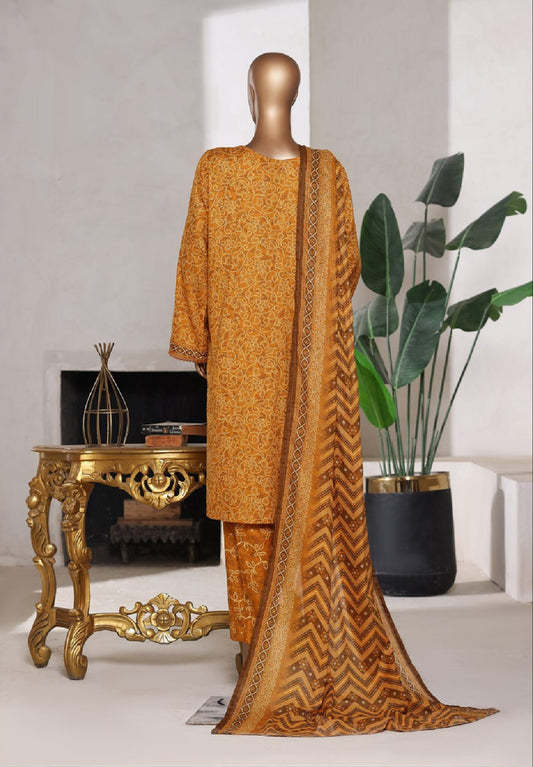 Bin Saeed | Stitched 3pc Printed Cotton Collection