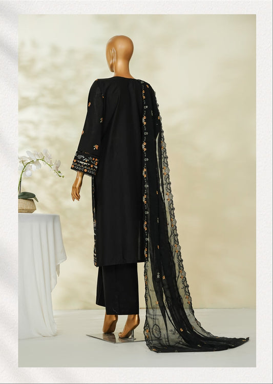 Bin Saeed | Stitch 3 PC Luxury Embroidered Lawn with Chiffon Dupatta