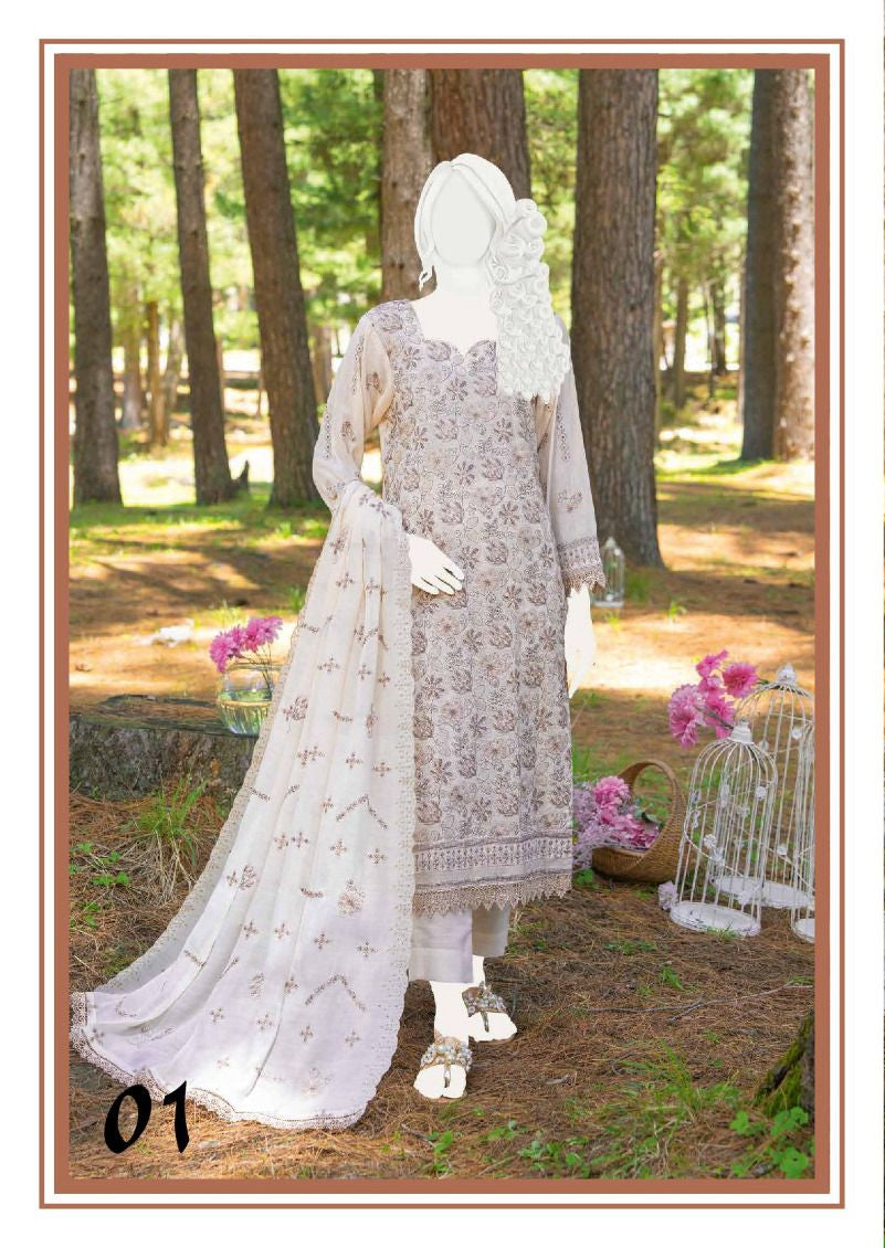 Shahkar | Embroidered Signature Karandi Series by ABC – Unstitched 3PC