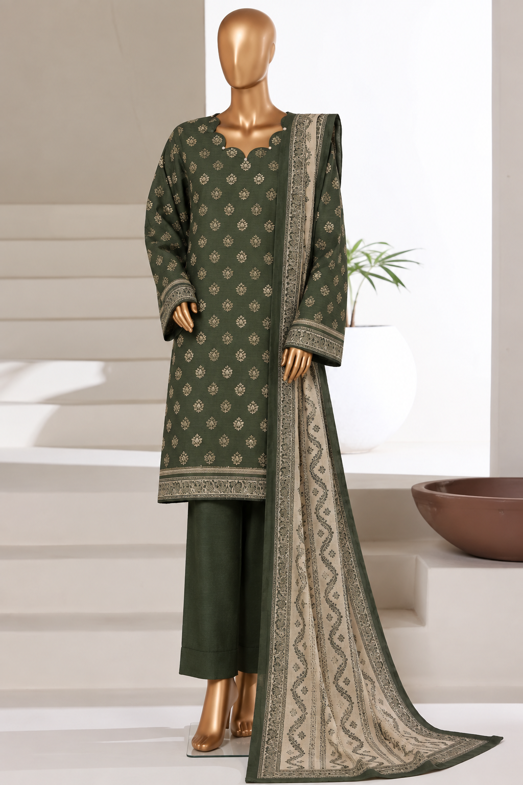 BIN SAEED | Stitch 3PC Printed Khaddar Collection – Premium Winter Collection