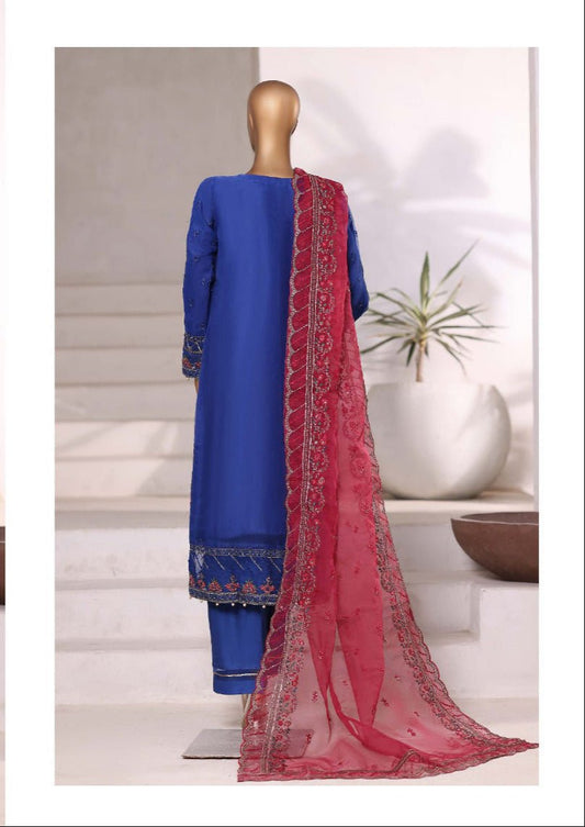 SADABAHAR | Mahpara Organza Stitched 3PC Collection. - BarerahFabrics