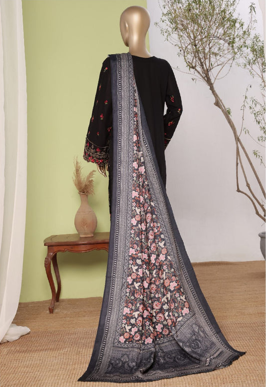 Bin Saeed | Stitched 3pc Embroidered Khaddar Latest Collection