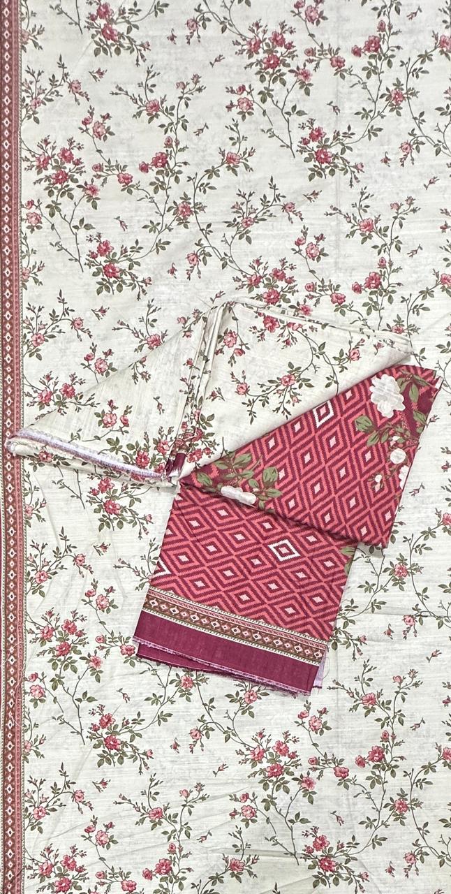 Bin Saeed | 3pc Unstitched Printed Khaddar Collection