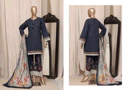 Sada Bahar | Stitched Printed Short Shirt Khaddar With Flapper Trouser - BarerahFabrics