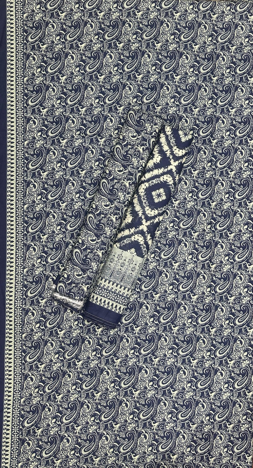 Bin Saeed | Unstitched 3PC Printed Cotton Suit