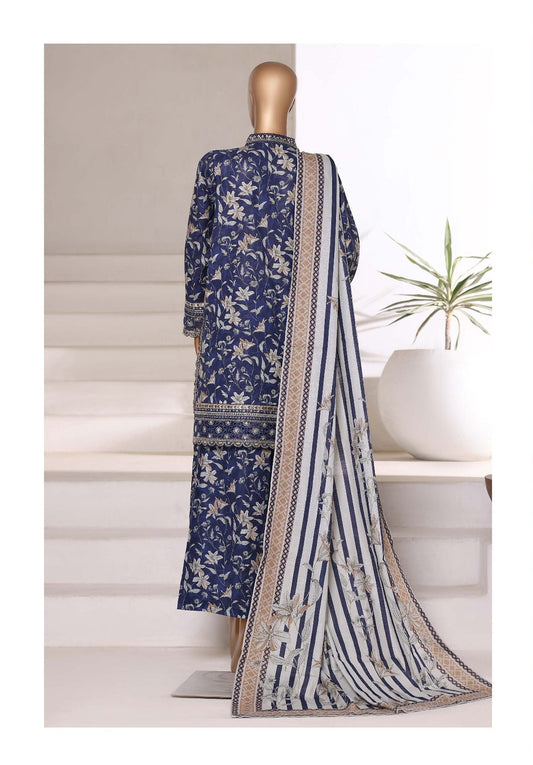 Sada Bahar | Stitched 3pc Malika Khaddar Embroidered Collection