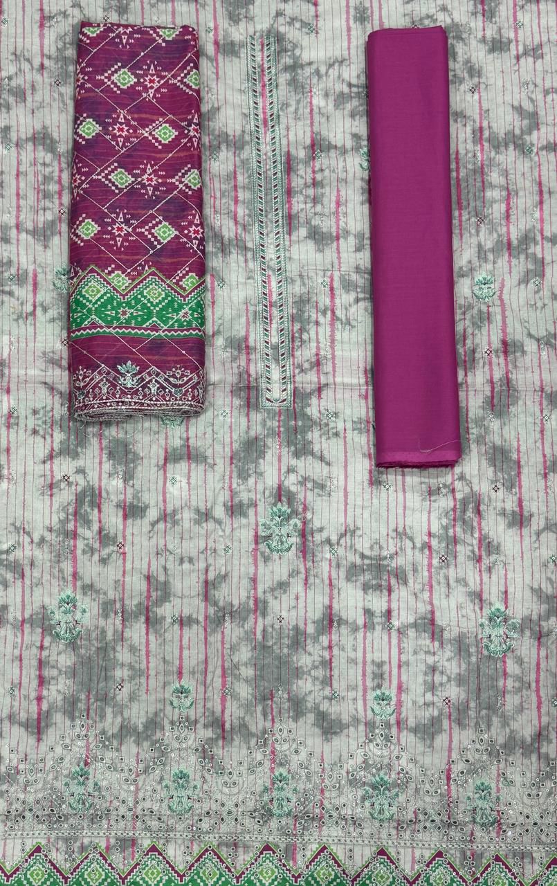 HZ | Unstitched 3-Piece Embroidered Lawn Collection