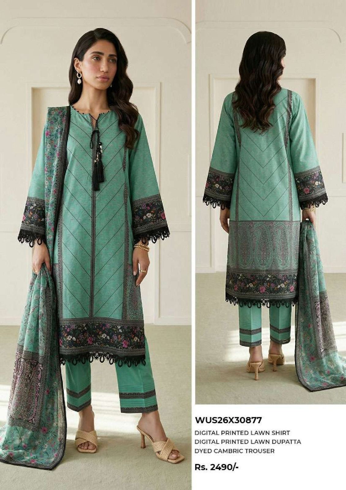 Zellbury | Unstitch 3 Pc Printed lawn Collection