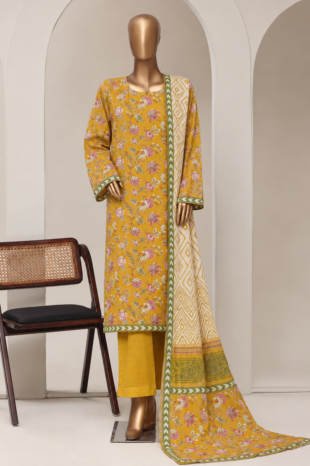 BIN SAEED | Stitch 3PC Printed Khaddar Collection – Premium Winter Collection