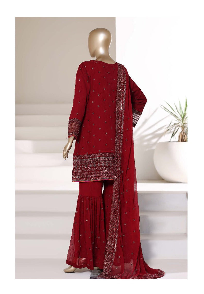 Sada Bahar | Stitch 3 Pc Embroidered Afsanay Luxury Chiffon Collection