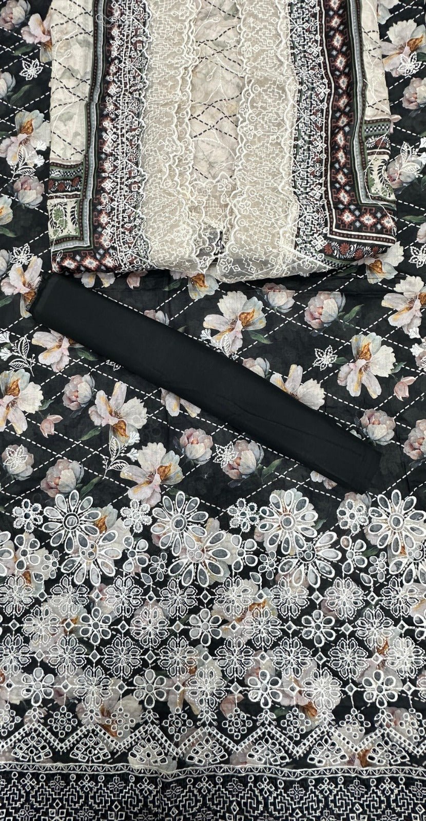 Riwayat | Unstitched 3pc Embroidered Lawn Collection - BarerahFabrics