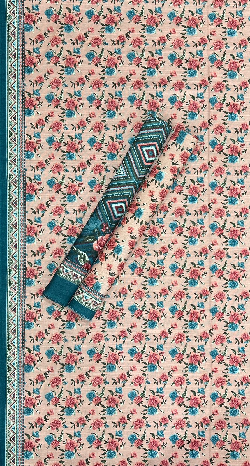 Bin Saeed | Unstitched 3PC Printed Cotton Suit