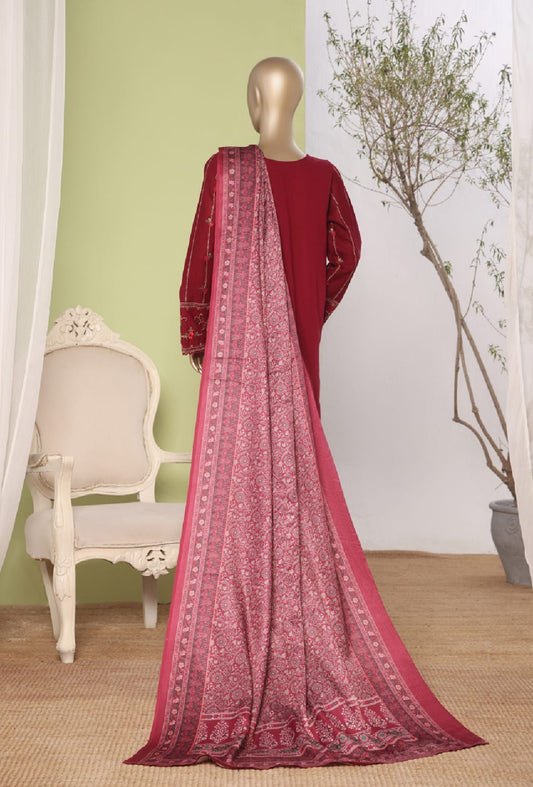 Bin Saeed | Stitched 3pc Embroidered Khaddar Latest Collection