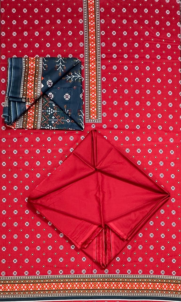Bin Saeed | Unstitched 3pc Printed Cotton