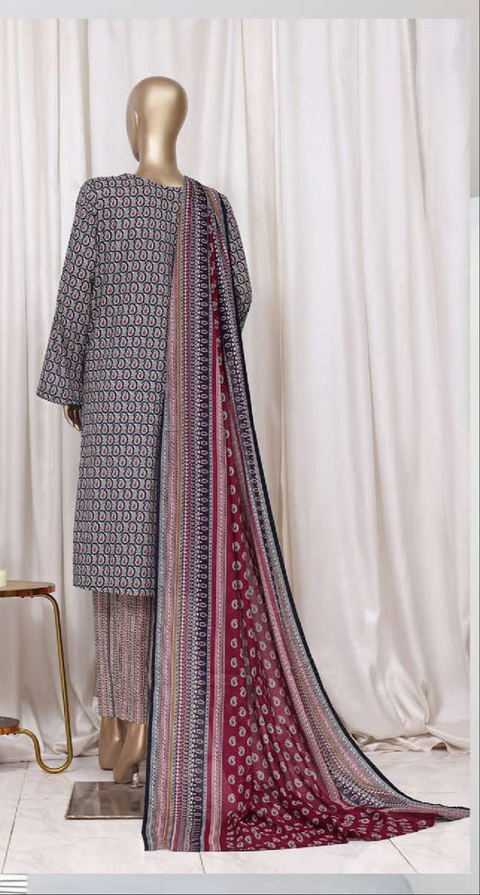 Bin Saeed | Stitched 3pc Printed Cotton Collection