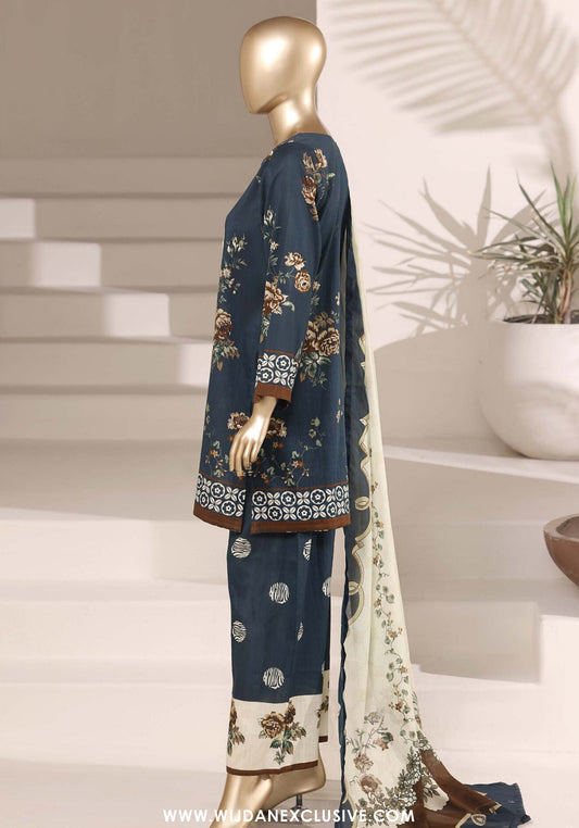 Sada Bahar | Stitch 3 Pc printed Lawn With Plazo