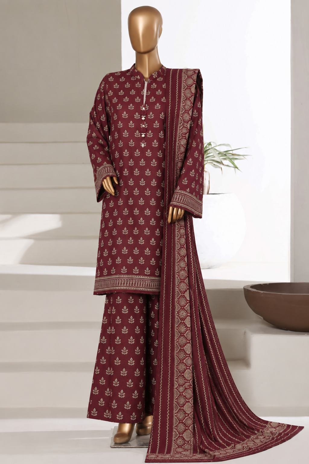 BIN SAEED | Stitch 3PC Printed Khaddar Collection – Premium Winter Collection